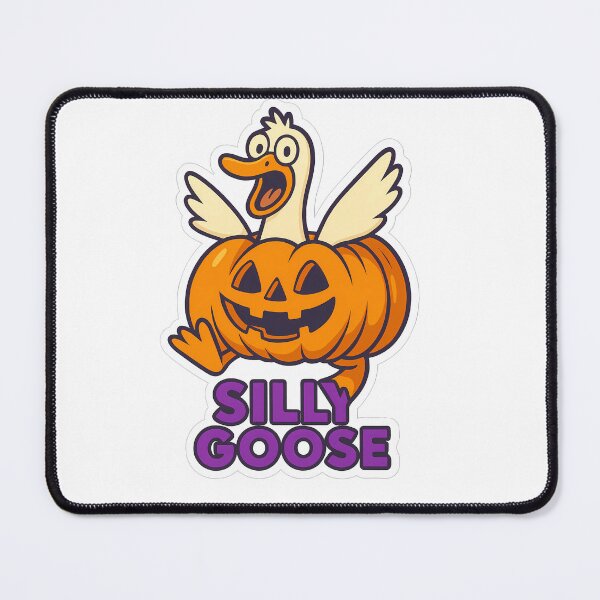 Item preview, Silly Goose in a pumpkin designed and sold by Witan Ink.