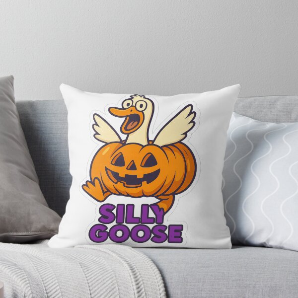 Item preview, Silly Goose in a pumpkin designed and sold by Witan Ink.
