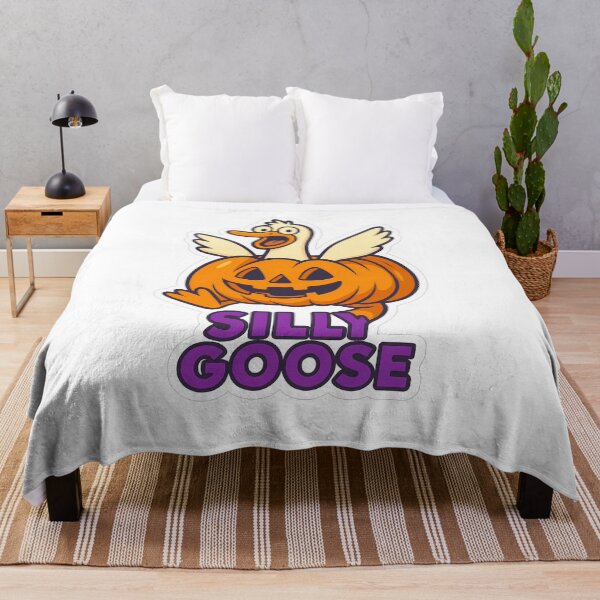 Item preview, Silly Goose in a pumpkin designed and sold by Witan Ink.