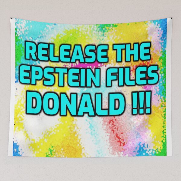 Item preview, release the epstein files donald colorful abstract designed and sold by SmashingDeals.