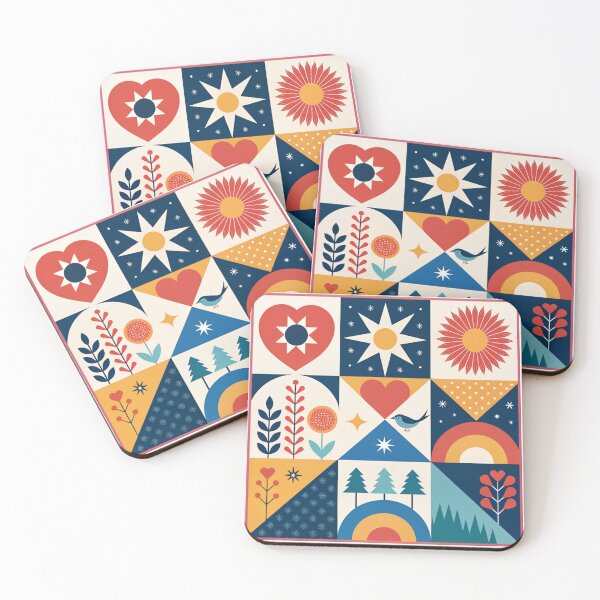 Item preview, Abstract Nature & Folk Art Pattern designed and sold by asliberry.