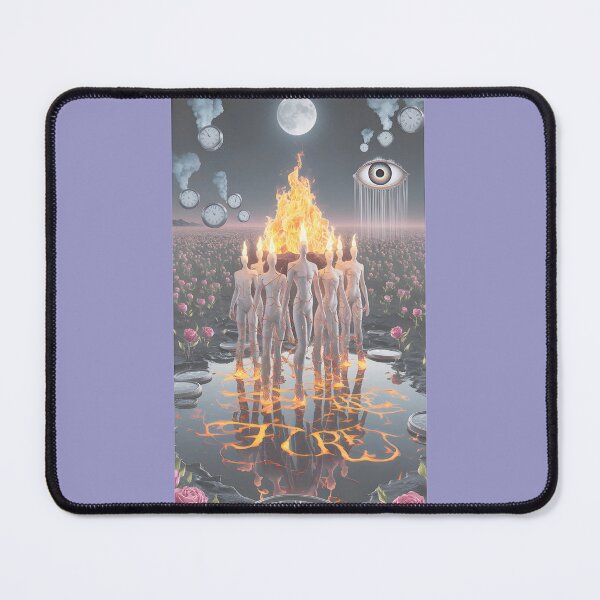 Item preview, Figures Ablaze Under Moonlit Sky designed and sold by LeeRCROver.
