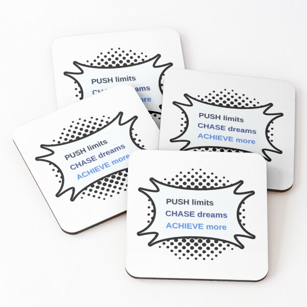 Item preview, Push Limits Chase Dreams Achieve More designed and sold by LariLoDesigns.