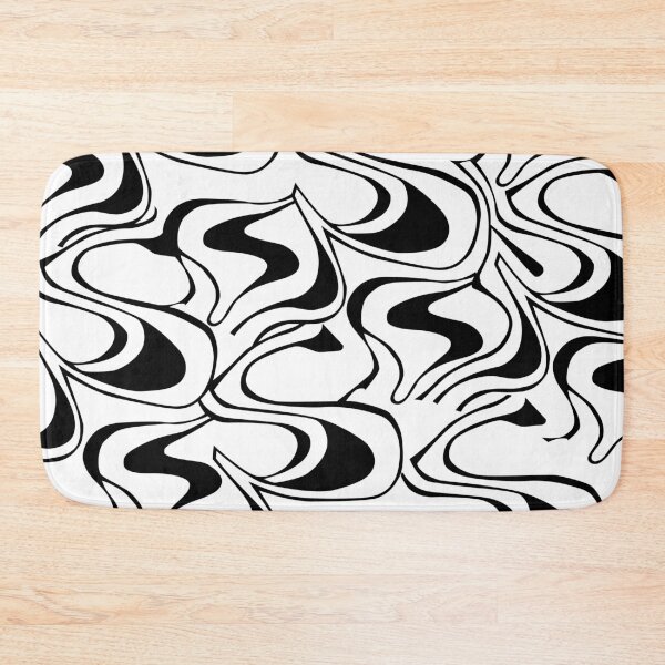 Item preview, Abstract Black Wavy Pattern Vector Modern Minimal Design designed and sold by jayson salvador.
