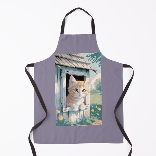 Item preview, Ginger Kitten Peeking from a Wooden Coop designed and sold by LeeRCROver.