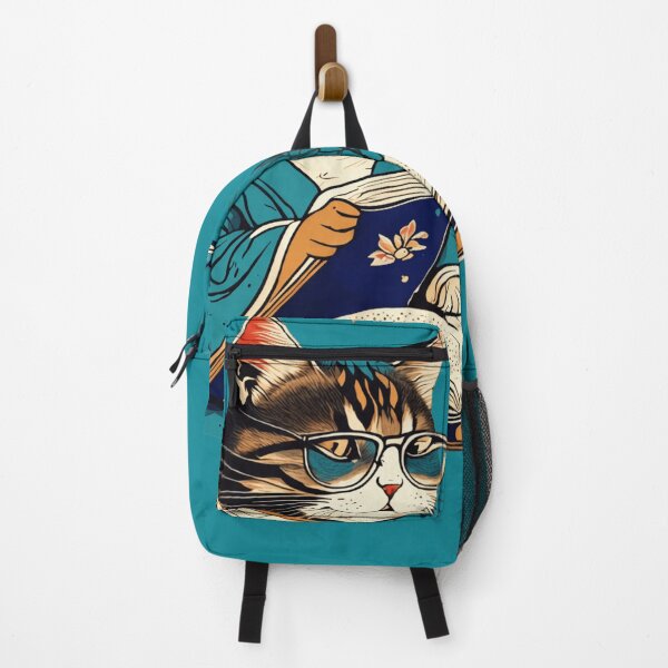 Item preview, Scholar Cat Reading Books designed and sold by All About DigiCraft by Fedelina.