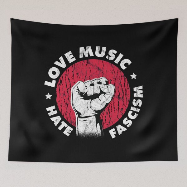 Item preview, Love Music Hate Fascism designed and sold by jeremiassendy.