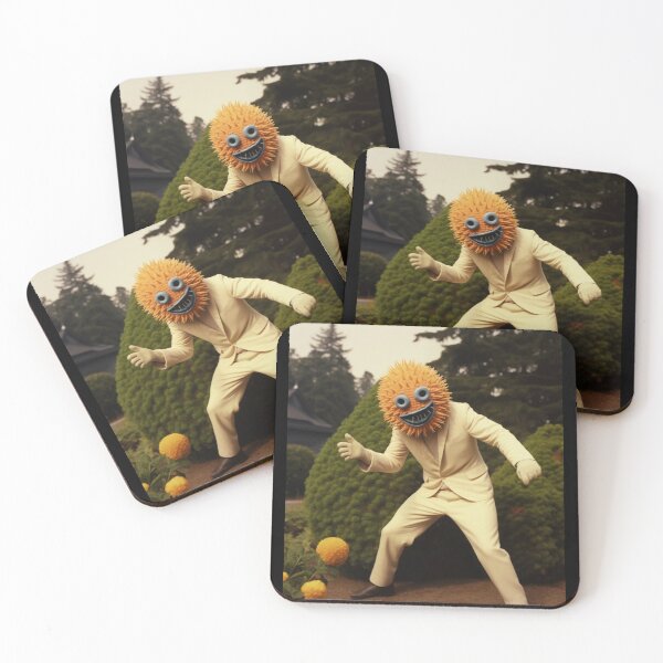 Item preview, Surreal Sunflower Man – Absurd Retro Character designed and sold by landletsy.