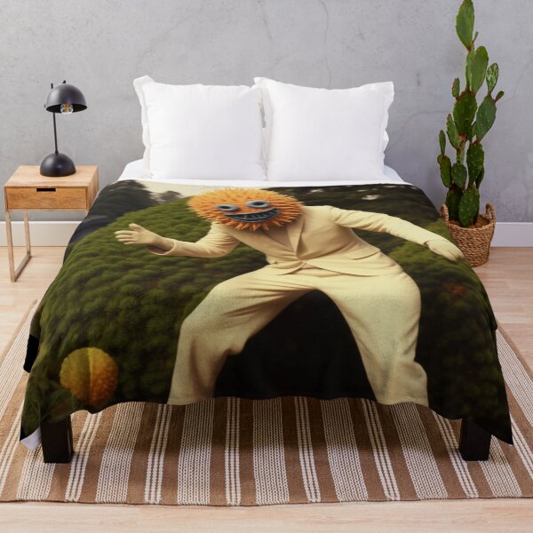 Item preview, Surreal Sunflower Man – Absurd Retro Character designed and sold by landletsy.