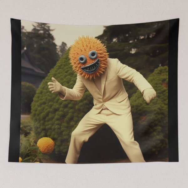 Item preview, Surreal Sunflower Man – Absurd Retro Character designed and sold by landletsy.
