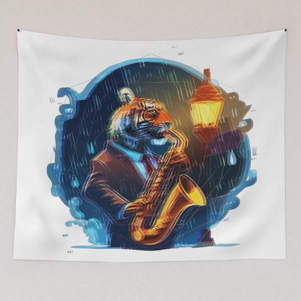 Item preview, Acid Jazz Fusion Tiger designed and sold by Tigerbuck's.
