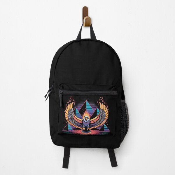 Item preview, 80s Synthwave Phoenix Eagle Retro Pyramid designed and sold by lalasine.story.