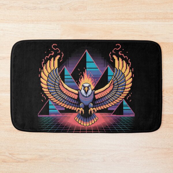 Item preview, 80s Synthwave Phoenix Eagle Retro Pyramid designed and sold by lalasine.story.