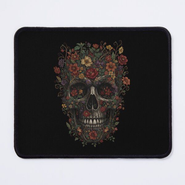 Item preview, Floral Gothic Skull Art designed and sold by 0606PM.