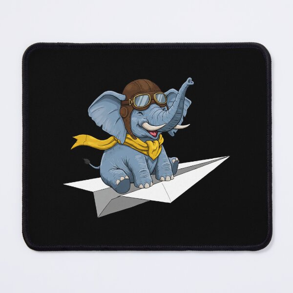 Item preview, Flying Elephant on Paper Airplane designed and sold by TeeARTHY.