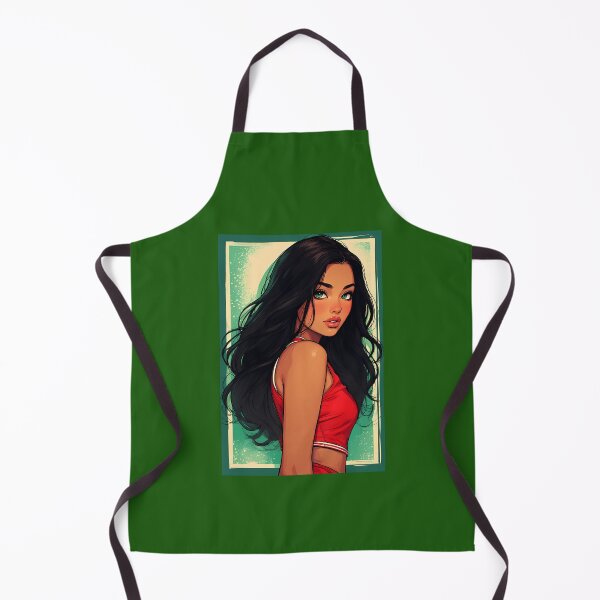 Item preview, A young woman with long, flowing black hair wears a red sleeveless top designed and sold by Innercosmic.