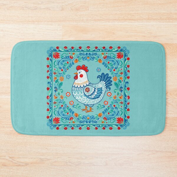 Item preview, Folk Art Chicken   designed and sold by TeeARTHY.