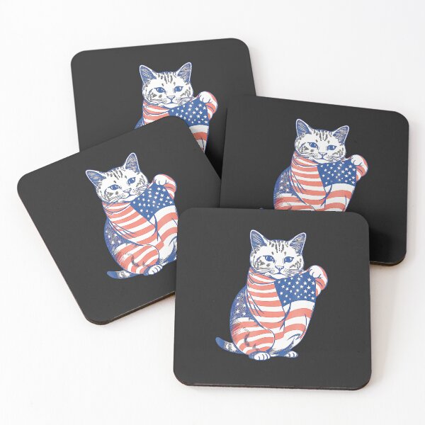 Item preview, Cat-American-Flag-4Th-Of-July-Cute-Patriotic-Kitten designed and sold by nadelqljoe.