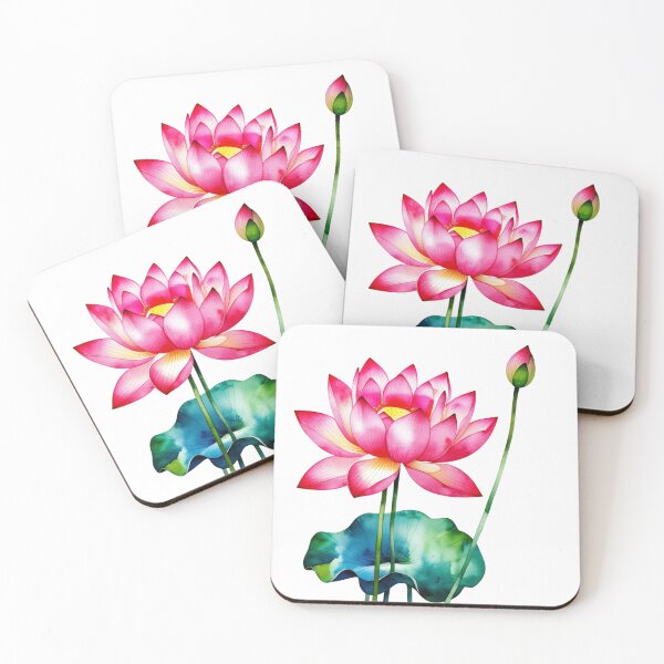 Item preview, Pink Lotus Flower – Watercolor Botanical Illustration designed and sold by mythasia.