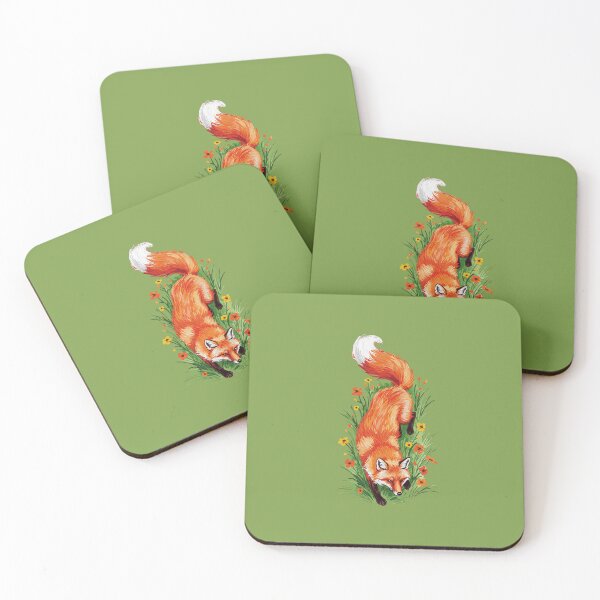 Item preview, Fox  Spring Flowers designed and sold by TeeARTHY.