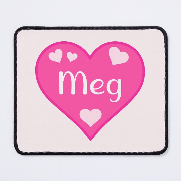 Item preview, Meg Name Pink Heart  designed and sold by Jeallan Designs.
