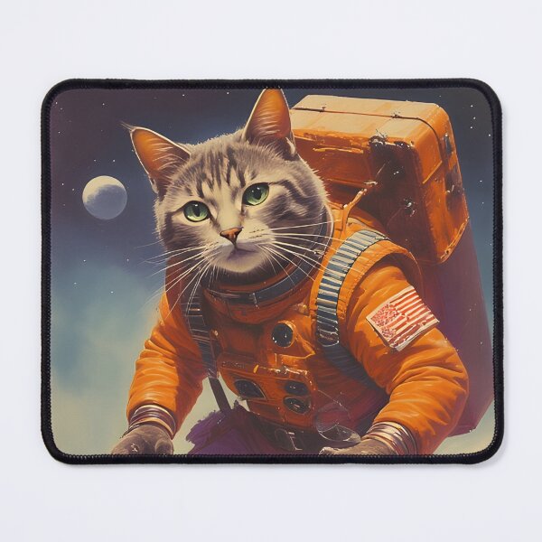 Item preview, Astronaut Cat in Action designed and sold by she-devil-shirt.