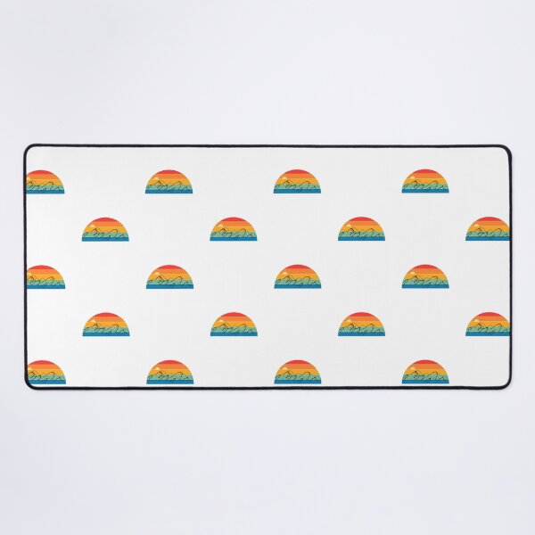 Item preview, Retro Sunset Mountains with Rainbow Colors designed and sold by GlobeMood.