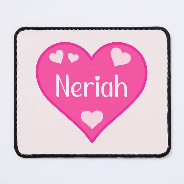 Item preview, Neriah Name Pink Heart designed and sold by Jeallan Designs.