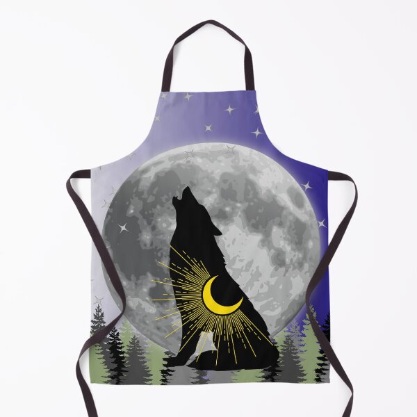 Item preview, Mystical Howling Wolf and Moon designed and sold by ShumLab.