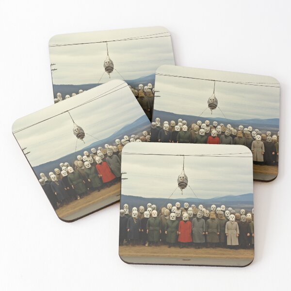 Item preview, Masked Gathering – Surreal Crowd in Disguise designed and sold by landletsy.