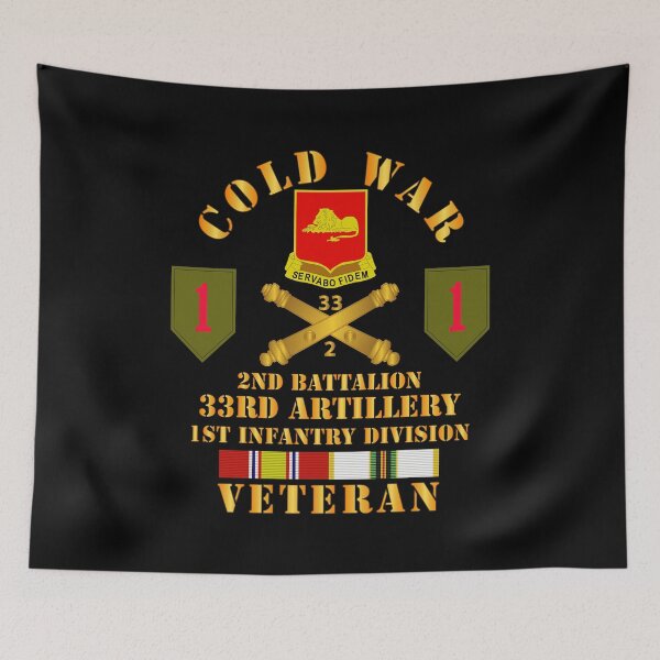Item preview, Army - Cold War  Vet - 2nd Bn 33rd Artillery - 1st Inf Div SSI - V2 designed and sold by Military Insignia Products.