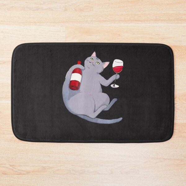 Item preview, Cat-And-A-Bottle-Of-Wine.-Cat-Wine-Red-Wine-Vino-Wine designed and sold by broxohnase.