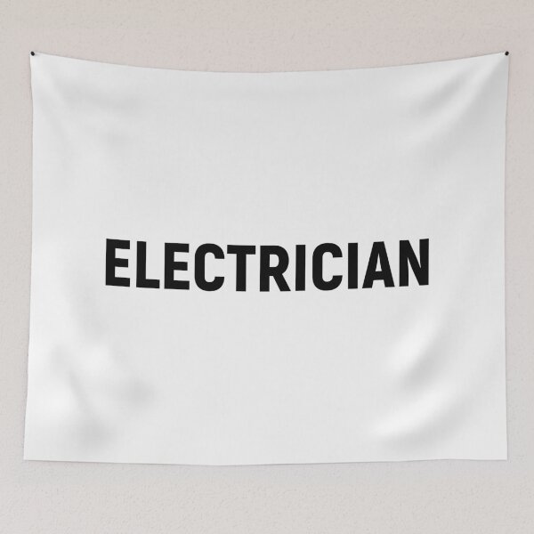 Item preview, Electrician - Job Title Text (Black) designed and sold by STUDIO-72.