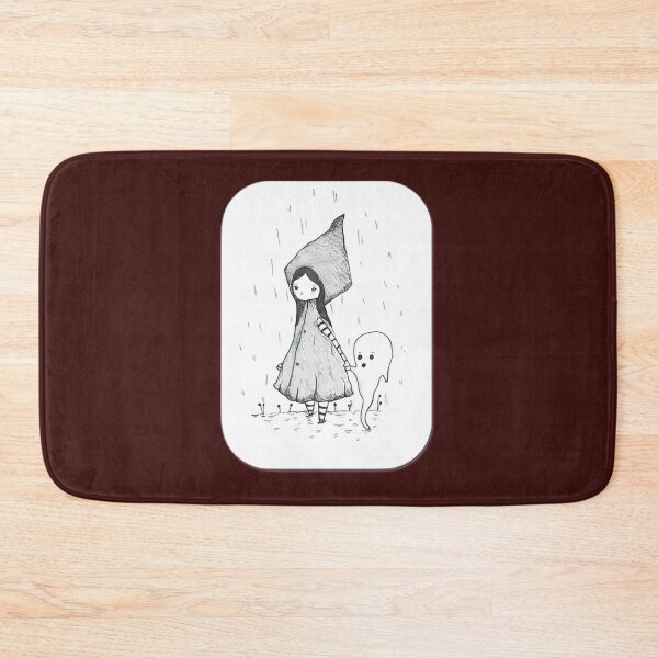 Item preview, Rainy Day Pals: Girl & Ghost In The Rain | Limited Edition designed and sold by TimothyHaversti.