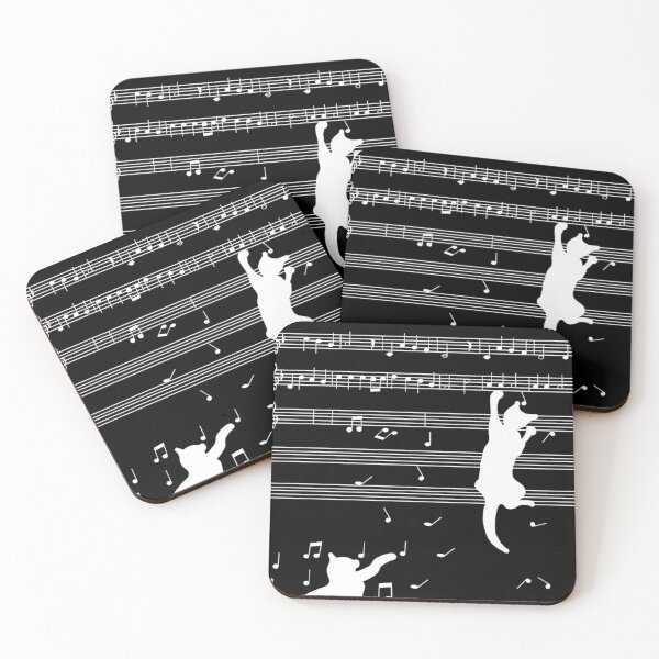 Item preview, Cats Playing Musical Notes Design designed and sold by jeremiassendy.