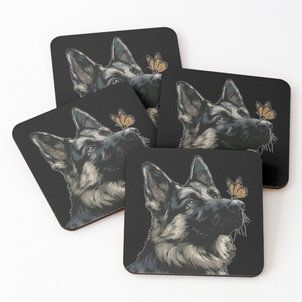 Item preview, German Shepherd and butterfly designed and sold by drizzd.