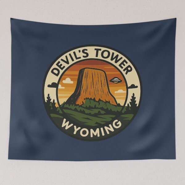 Item preview, Close Encounters Devil's Tower Wyoming designed and sold by Polygon Mountain.
