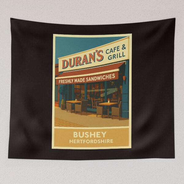 Item preview, Duran's Cafe Bushey Hertfordshire designed and sold by TwoMagpiesShop.