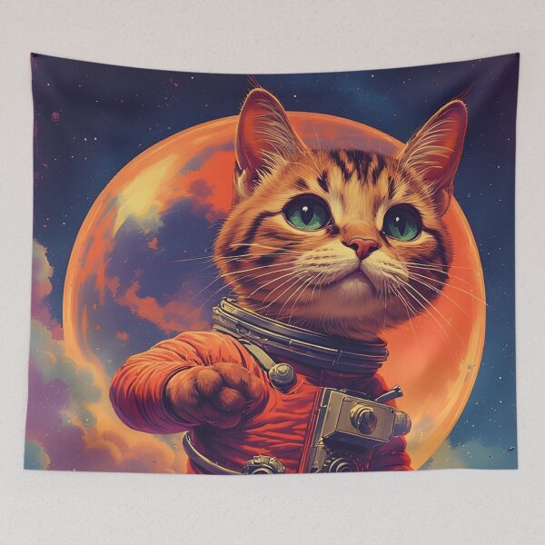 Item preview, Brave Astronaut Cat designed and sold by she-devil-shirt.