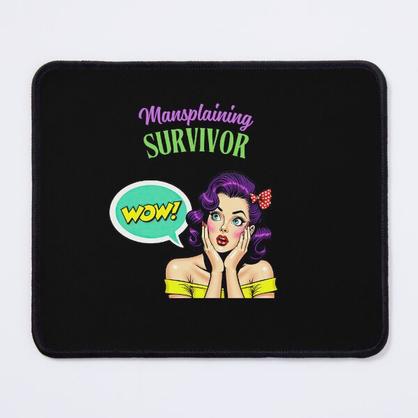 Item preview, Mansplaining Survivor designed and sold by TMK Originals.