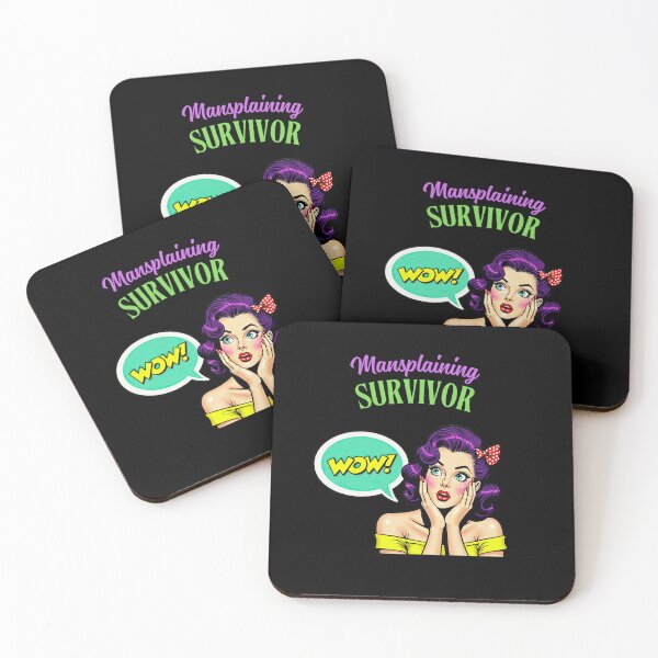 Item preview, Mansplaining Survivor designed and sold by TMK Originals.