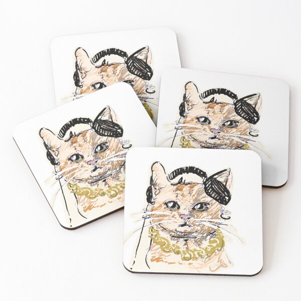 Item preview, DJ kitty designed and sold by nxlll-art.