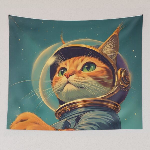 Item preview, Astronaut Cat in Space designed and sold by she-devil-shirt.