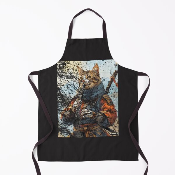 Item preview, Cat-And-Clarinet-Warrior-Ukiyo-Ink-Artwork-Cat-Samurai-(2) designed and sold by broxohnase.