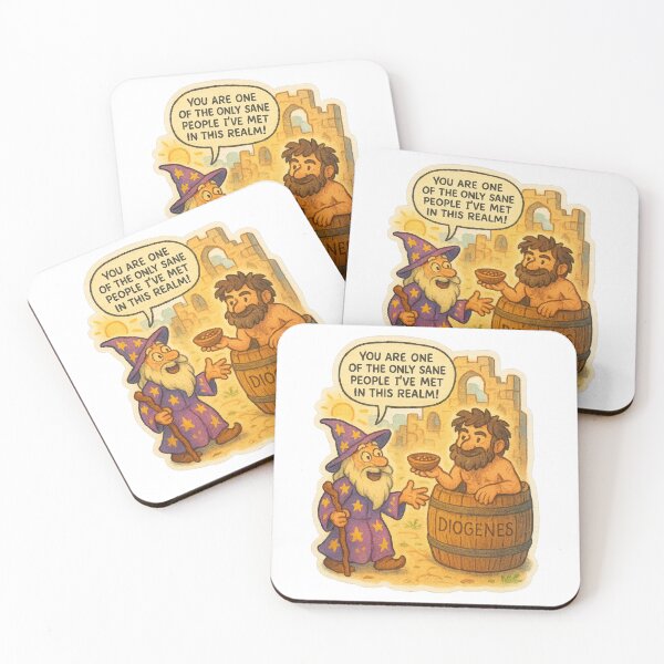 Item preview, Wizzlor the Wizard Meets Diogenes of Sinope designed and sold by gorff.