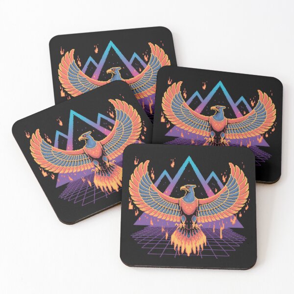 Item preview, 8-Bit Cyberpunk Egyptian Eagle Pixel Art designed and sold by lalasine.story.
