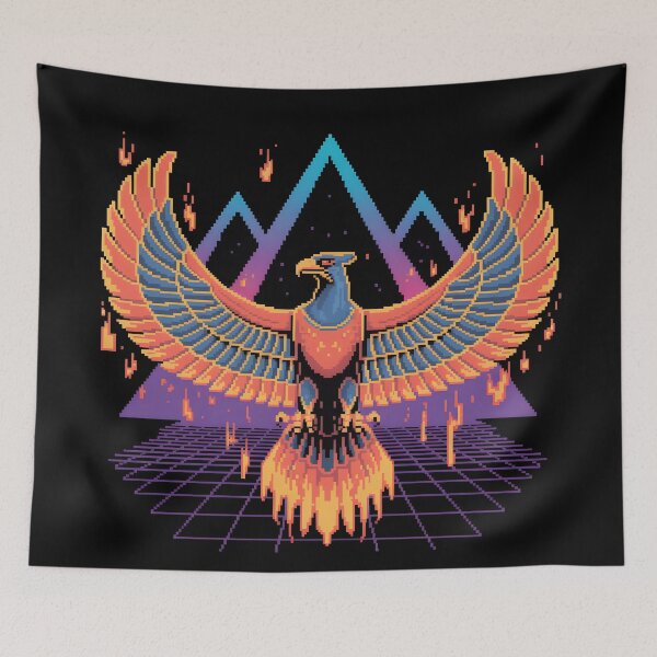 Item preview, 8-Bit Cyberpunk Egyptian Eagle Pixel Art designed and sold by lalasine.story.