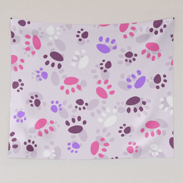 Item preview, Cute Animals Paws Print Pattern designed and sold by Farissa Designs.