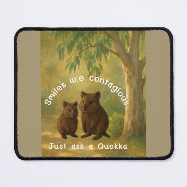 Item preview, Smiles Are Contagious – Quokka Forest Artwork designed and sold by GeoWild Designs.