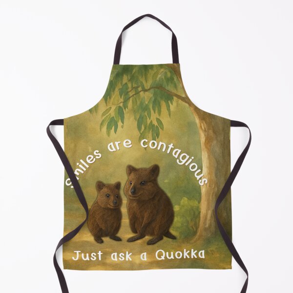 Item preview, Smiles Are Contagious – Quokka Forest Artwork designed and sold by GeoWild Designs.